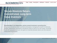 Tablet Screenshot of bloombergsen.com